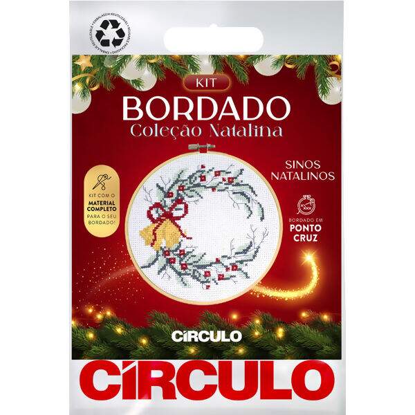 bordado natal circulo cor 20